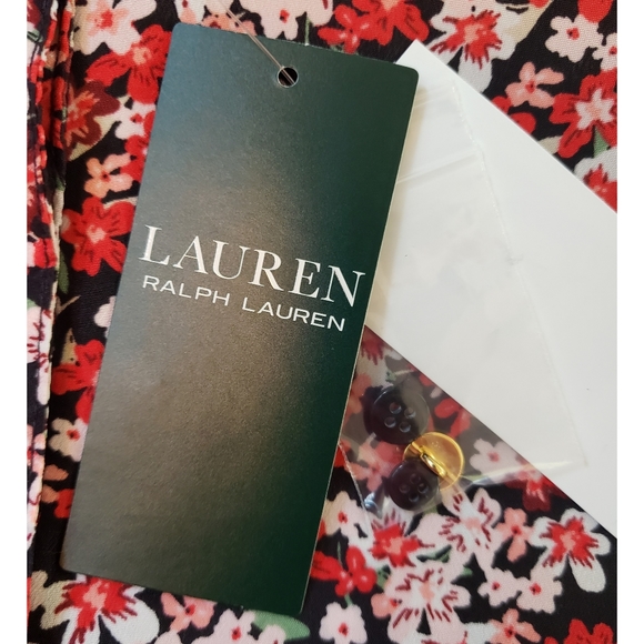 Lauren Red Floral Blouse - Picture 7 of 8